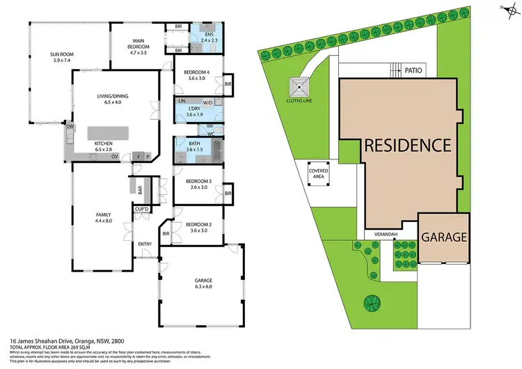 Floorplan of Homely house listing, 16 James Sheahan Drive, Orange NSW 2800