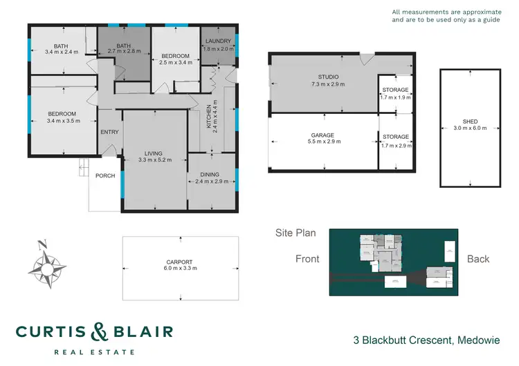 Floorplan of Homely house listing, 3 Blackbutt Crescent, Medowie NSW 2318