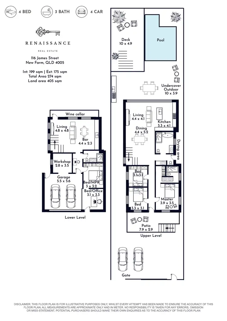 Floorplan of Homely house listing, 116 James Street, New Farm QLD 4005