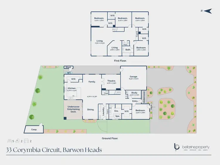 Floorplan of Homely house listing, 33 Corymbia Circuit, Barwon Heads VIC 3227