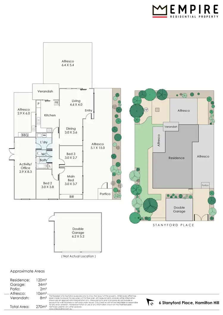 Floorplan of Homely house listing, 6 Stanyford Place, Hamilton Hill WA 6163
