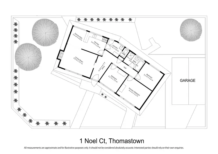 Floorplan of Homely house listing, 1 Noel Court, Thomastown VIC 3074