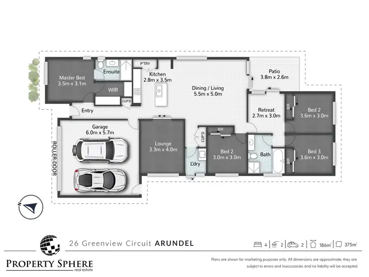 Floorplan of Homely house listing, 26 Greenview Circuit, Arundel QLD 4214