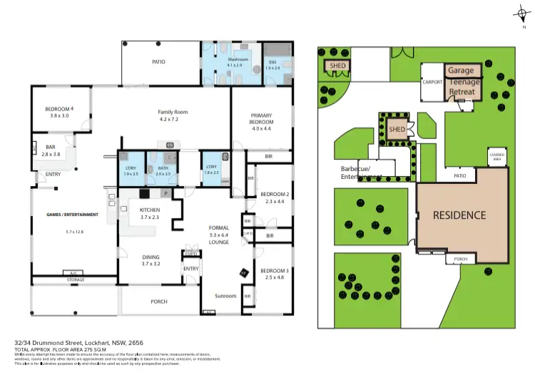 Floorplan of Homely house listing, 32-34 Drummond Street, Lockhart NSW 2656