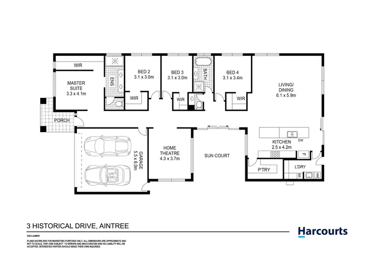 Floorplan of Homely house listing, 3 Historical Drive, Aintree VIC 3336