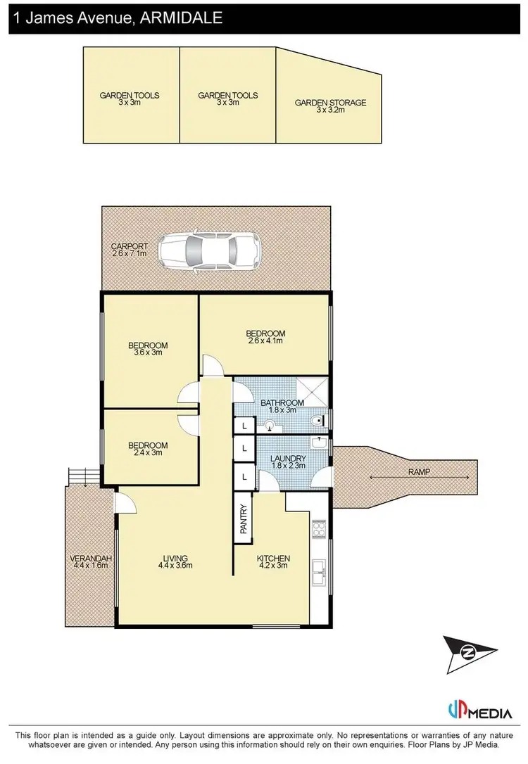 Floorplan of Homely house listing, 1 James Avenue, Armidale NSW 2350