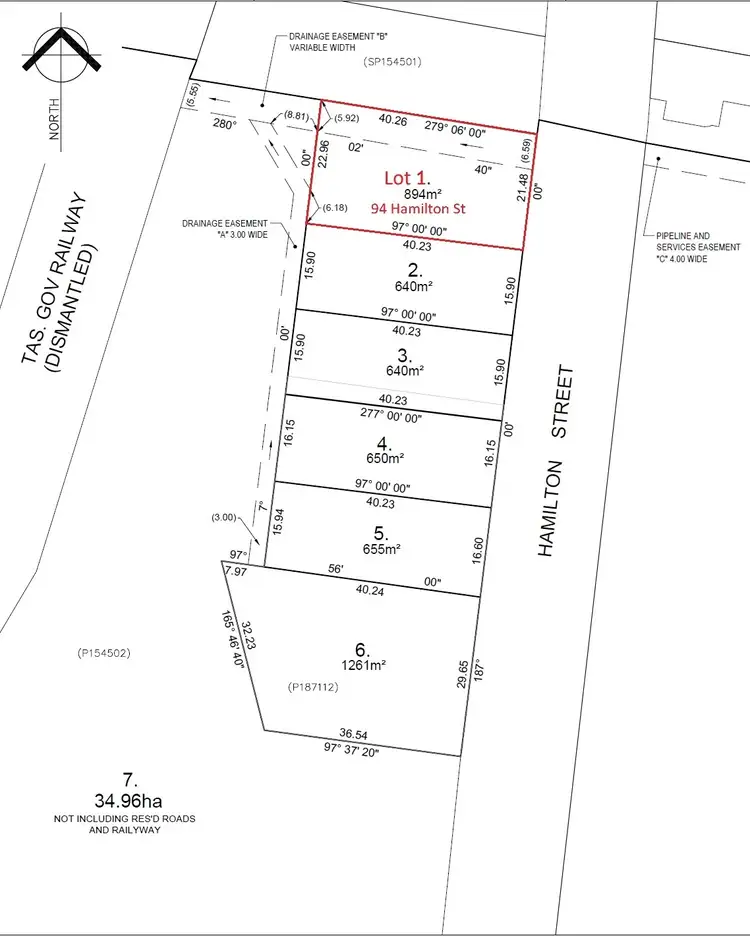 Floorplan of Homely land listing, LOT 1, Lot 1 Hamilton Street, Latrobe TAS 7307