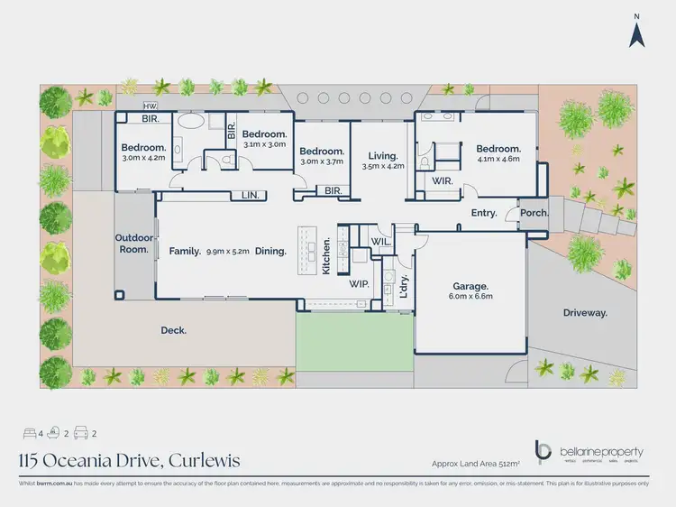 Floorplan of Homely house listing, 115 Oceania Drive, Curlewis VIC 3222
