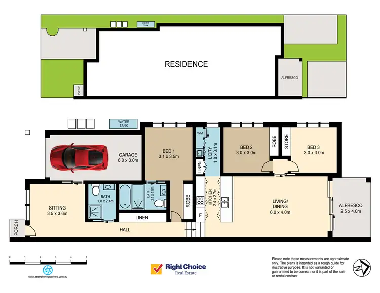 Floorplan of Homely semi-detached listing, 1/18 Sabre Street, Badagarang NSW 2540