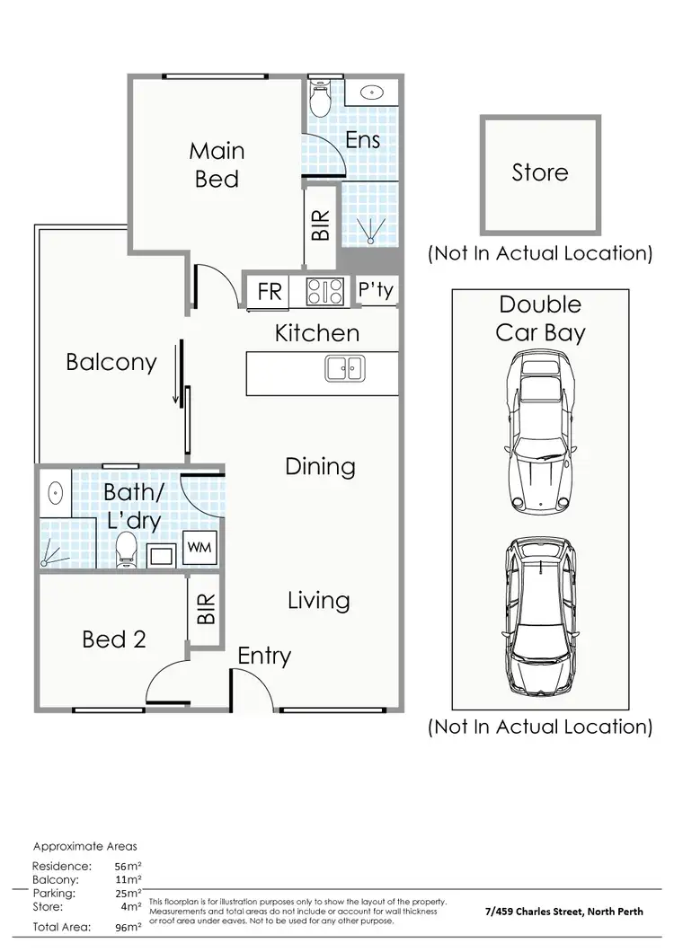 Floorplan of Homely apartment listing, 7/459 Charles Street, North Perth WA 6006