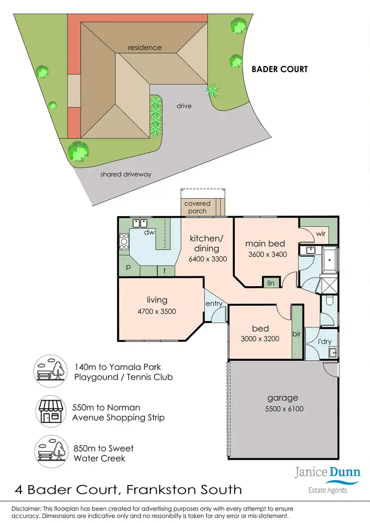 Floorplan of Homely unit listing, 4 Bader Court, Frankston South VIC 3199