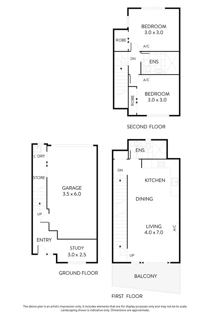 Floorplan of Homely townhouse listing, 6/244 Pascoe Vale Road, Essendon VIC 3040