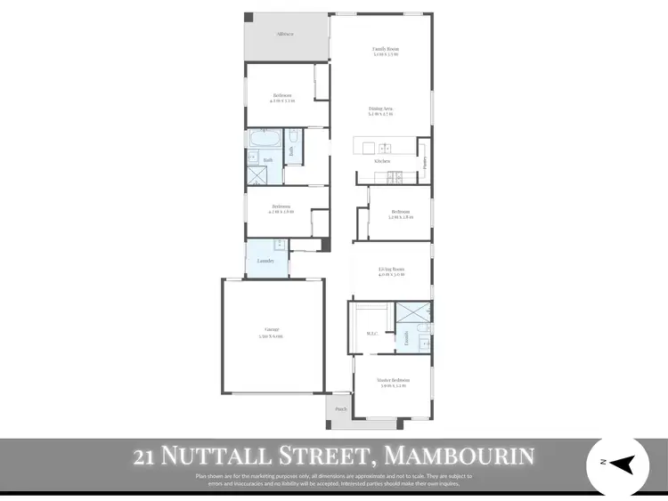 Floorplan of Homely house listing, 21 Nuttall Street, Mambourin VIC 3024