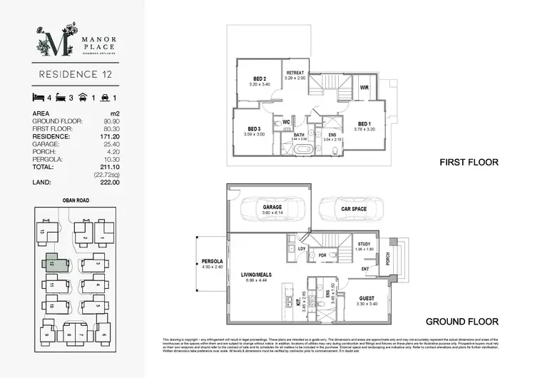 Floorplan of Homely townhouse listing, Lot 12/80-82 Oban Road, Ringwood VIC 3134