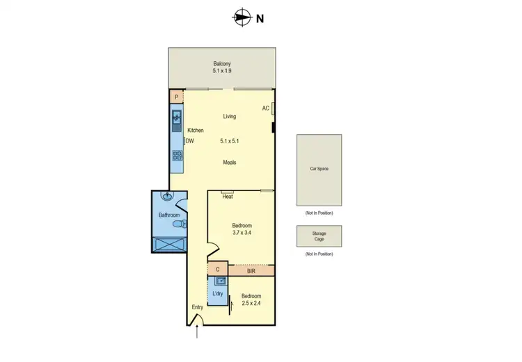 Floorplan of Homely apartment listing, 104/2A Montrose Place, Hawthorn East VIC 3123