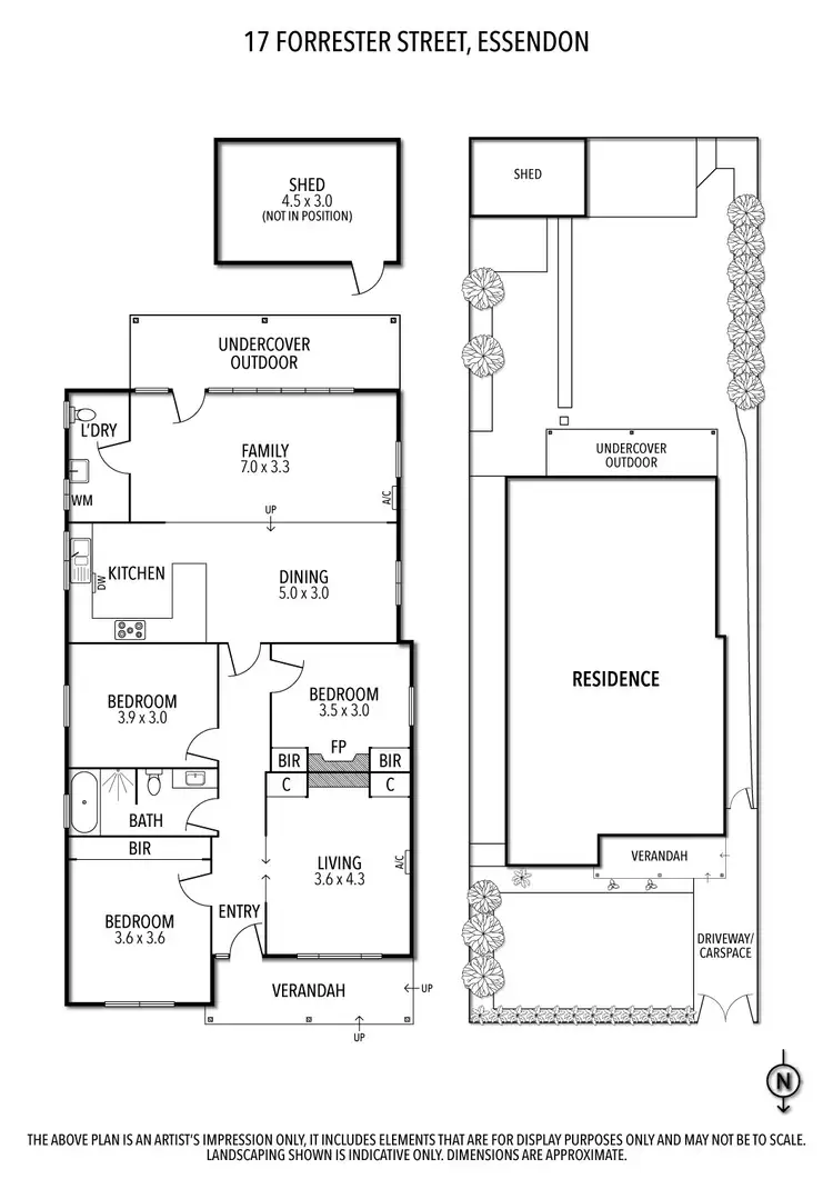 Floorplan of Homely house listing, 17 Forrester Street, Essendon VIC 3040