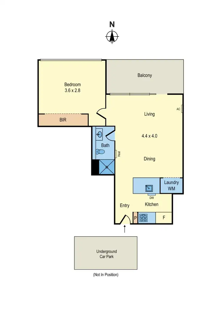 Floorplan of Homely apartment listing, 508A/33 Inkerman Street, St Kilda VIC 3182