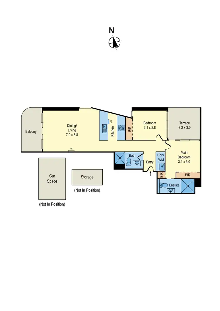 Floorplan of Homely apartment listing, 404/48 Claremont Street, South Yarra VIC 3141