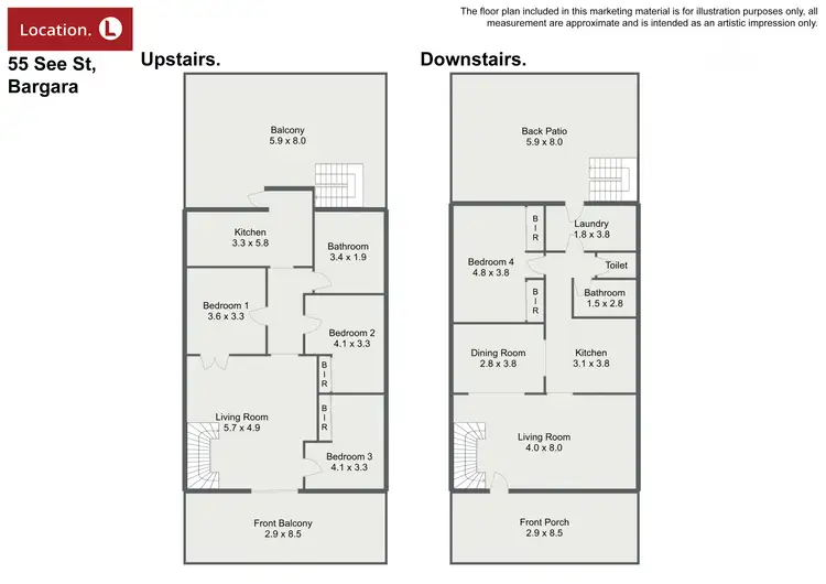 Floorplan of Homely house listing, 55 See Street, Bargara QLD 4670