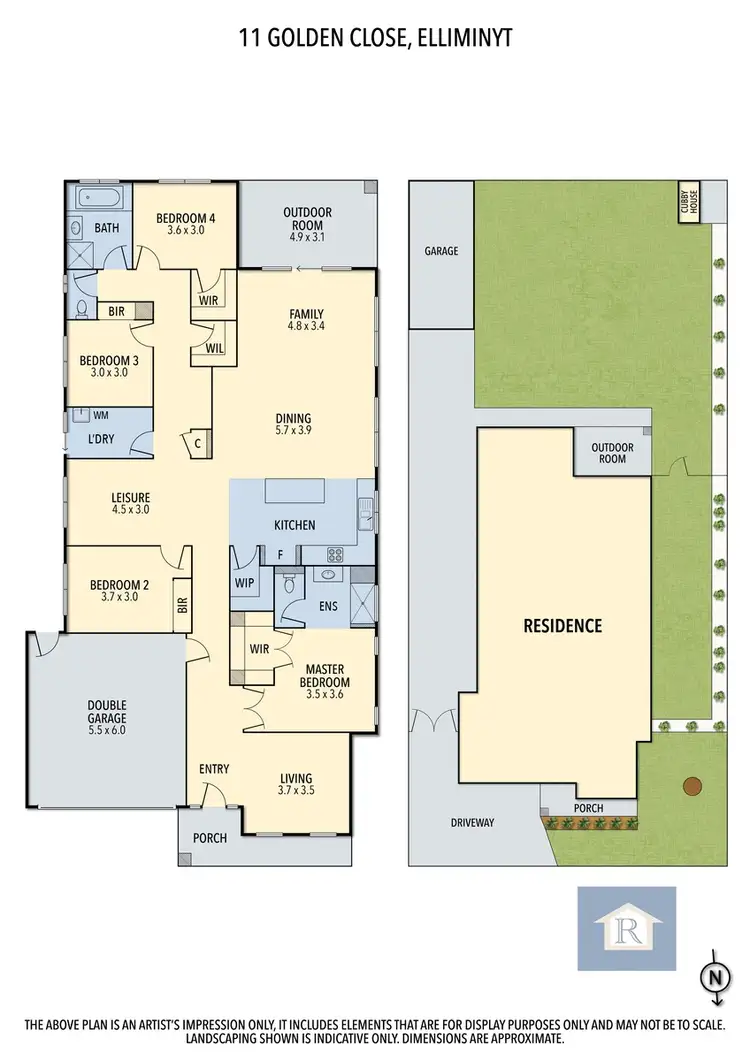 Floorplan of Homely house listing, 11 Golden Close, Elliminyt VIC 3250
