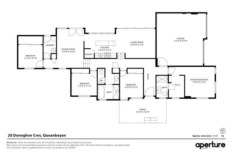 Floorplan of Homely house listing, 20 Donoghoe Crescent, Queanbeyan East NSW 2620