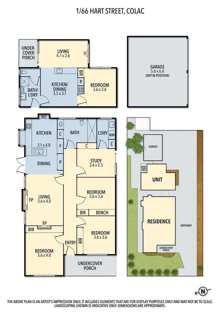 Floorplan of Homely house listing, 1/66 Hart Street, Colac VIC 3250