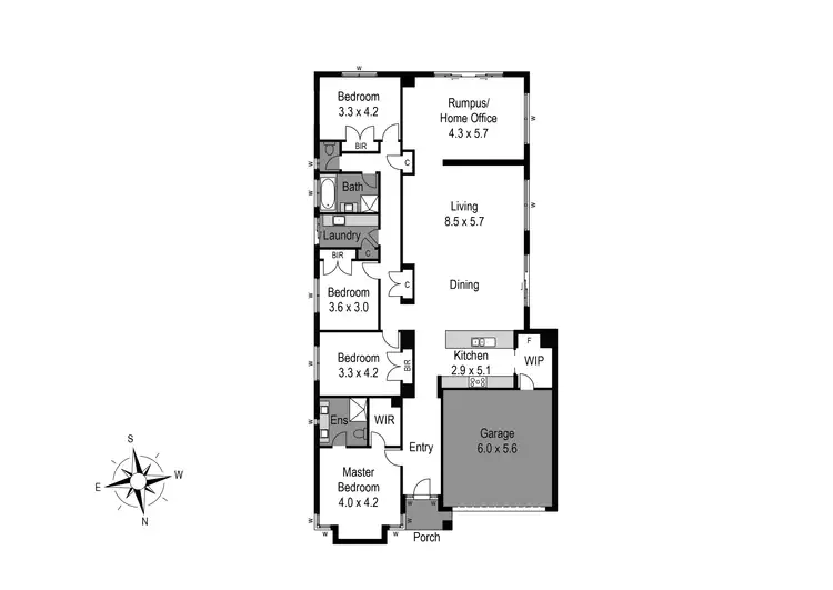 Floorplan of Homely house listing, 1 Alderbark Way, Greenvale VIC 3059
