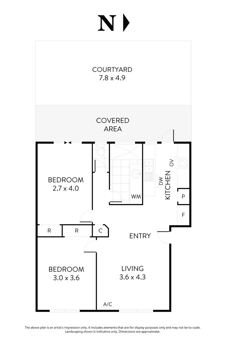 Floorplan of Homely flat listing, 4/3 Ensign Street, Maribyrnong VIC 3032