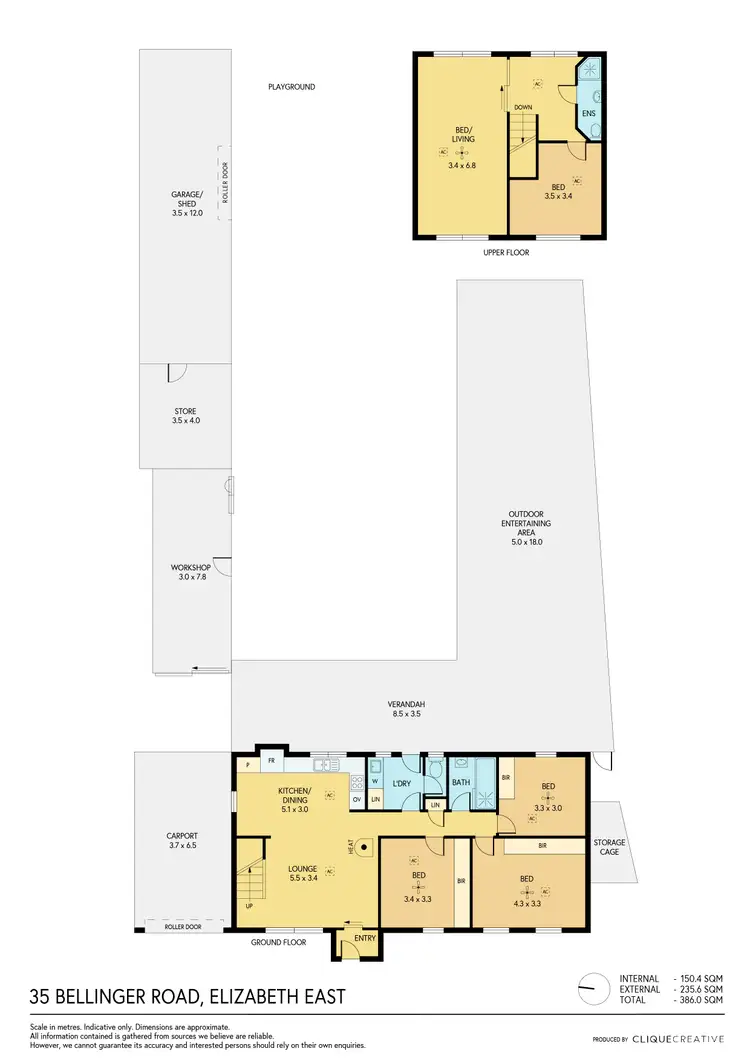 Floorplan of Homely house listing, 35 Bellinger Road, Elizabeth East SA 5112