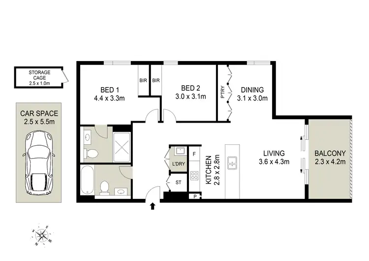 Floorplan of Homely apartment listing, 611/2A Conferta Avenue, Tallawong NSW 2762