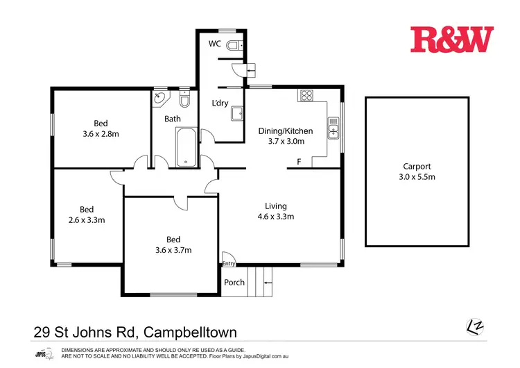 Floorplan of Homely house listing, 29 Saint Johns Road, Campbelltown NSW 2560