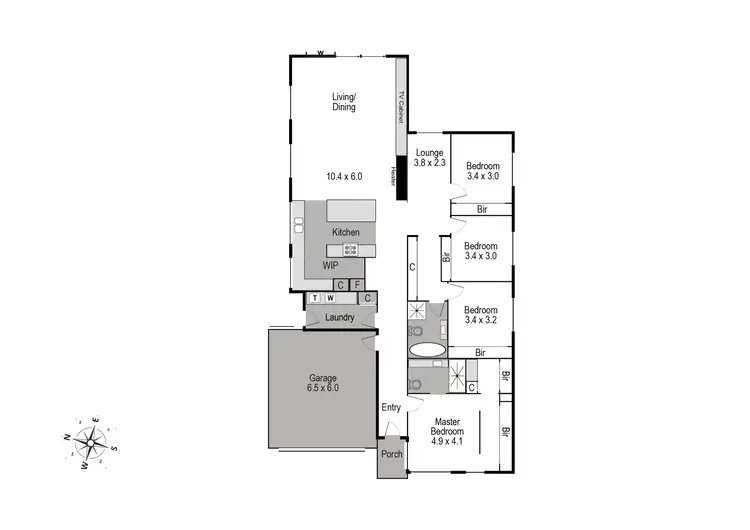 Floorplan of Homely house listing, 11 Taloumbi Crescent, Greenvale VIC 3059
