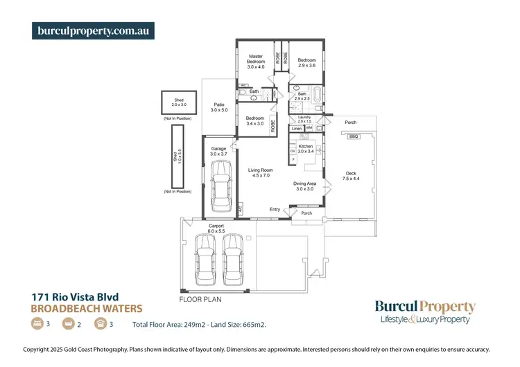 Floorplan of Homely house listing, 171 Rio Vista Boulevard, Broadbeach Waters QLD 4218