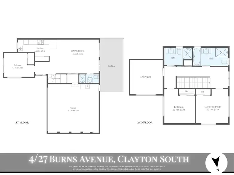 Floorplan of Homely house listing, 4/27 Burns Avenue, Clayton South VIC 3169