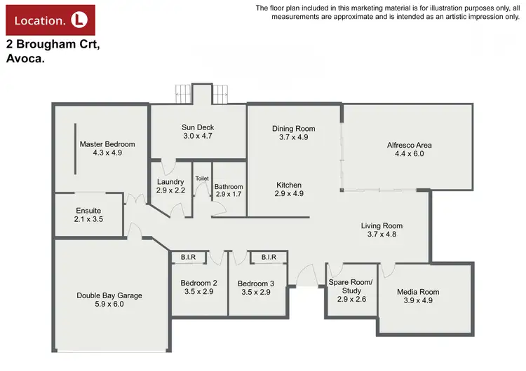 Floorplan of Homely house listing, 2 Brougham Court, Avoca QLD 4670