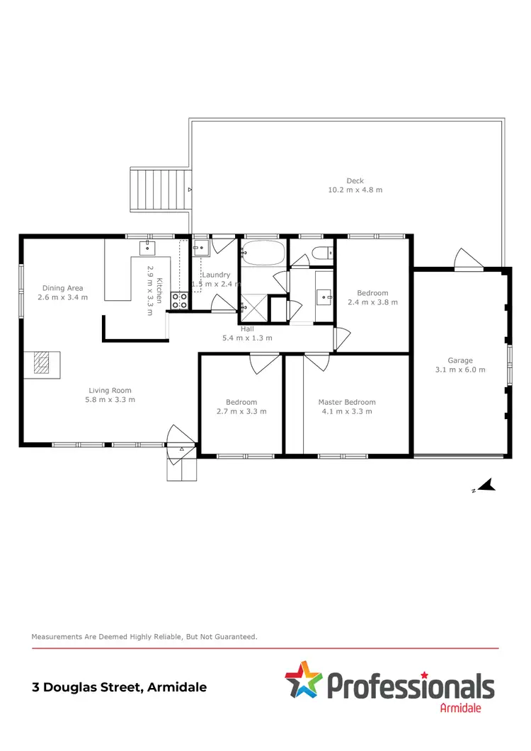 Floorplan of Homely house listing, 3 Douglas Street, Armidale NSW 2350