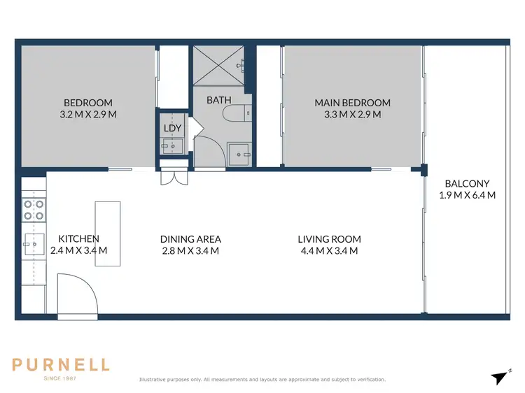 Floorplan of Homely apartment listing, 432/34 Eyre Street, Kingston ACT 2604