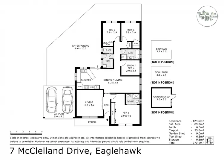 Floorplan of Homely house listing, 7 McClelland Drive, Eaglehawk VIC 3556
