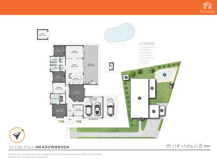 Floorplan of Homely house listing, 10 Elbe Place, Meadowbrook QLD 4131