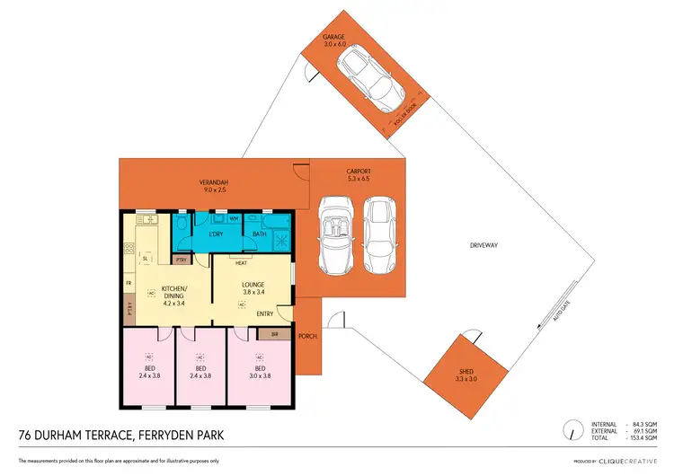 Floorplan of Homely house listing, 76 Durham Terrace, Ferryden Park SA 5010