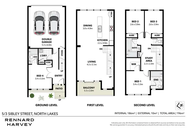 Floorplan of Homely townhouse listing, 5/3 Sibley Street, North Lakes QLD 4509