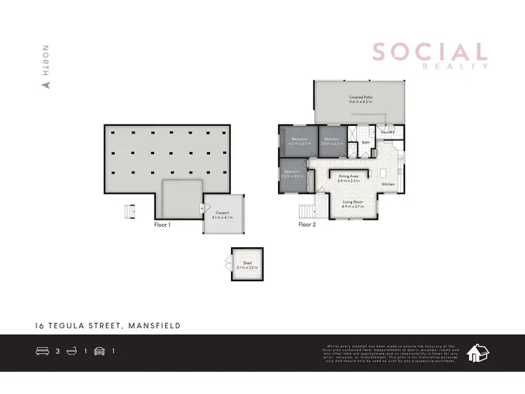 Floorplan of Homely house listing, 16 Tegula Street, Mansfield QLD 4122