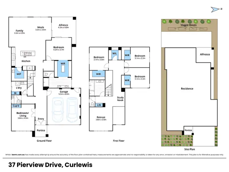 Floorplan of Homely house listing, 37 Pierview Drive, Curlewis VIC 3222
