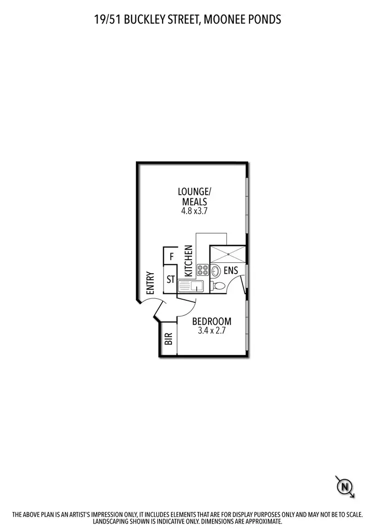 Floorplan of Homely flat listing, 19/51 Buckley Street, Moonee Ponds VIC 3039