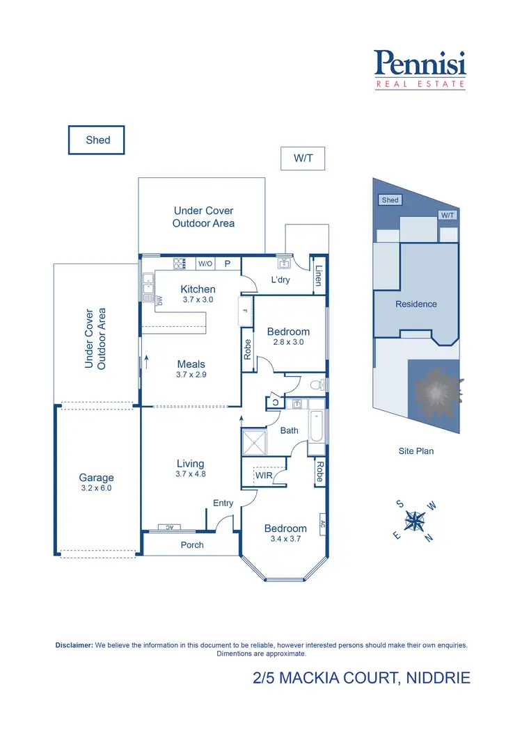 Floorplan of Homely house listing, 2/5 Mackia Court, Niddrie VIC 3042