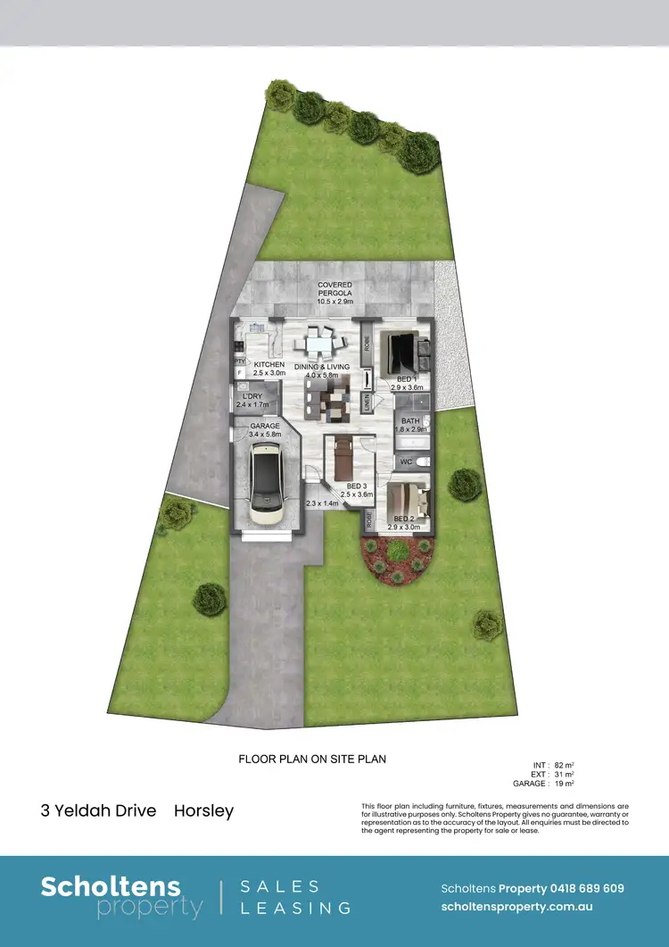 Floorplan of Homely house listing, 3 Yeldah Dr, Horsley NSW 2530