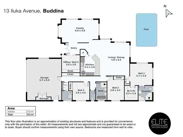 Floorplan of Homely house listing, 13 Iluka Avenue, Buddina QLD 4575