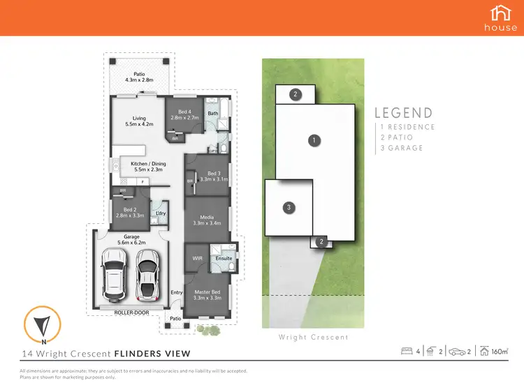 Floorplan of Homely house listing, 14 Wright Crescent, Flinders View QLD 4305