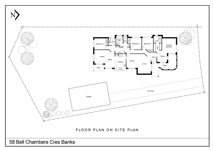 Floorplan of Homely house listing, 58 Bellchambers Crescent, Banks ACT 2906