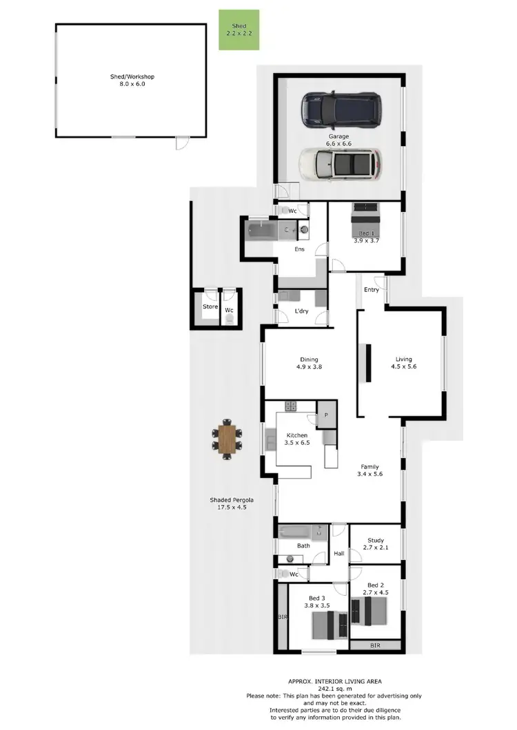 Floorplan of Homely house listing, 181 River Street, Corowa NSW 2646
